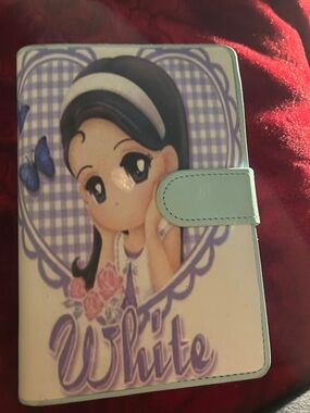 Cute Anime Girl Journal  in Lavender & Mint